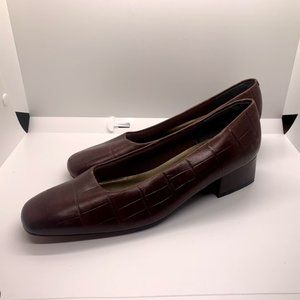 Retro Nordstrom Leather Block Heels